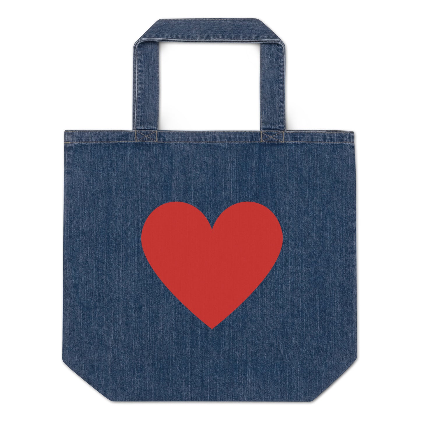 Heart Denim Classic tote bag