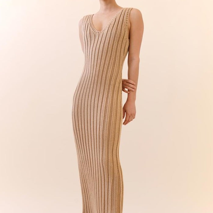 Nia L | Nude Sweater Dress