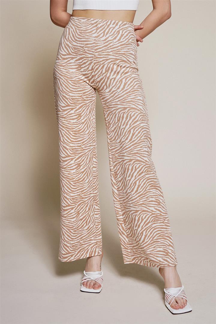 Tiffani | Knit Zebra Pant