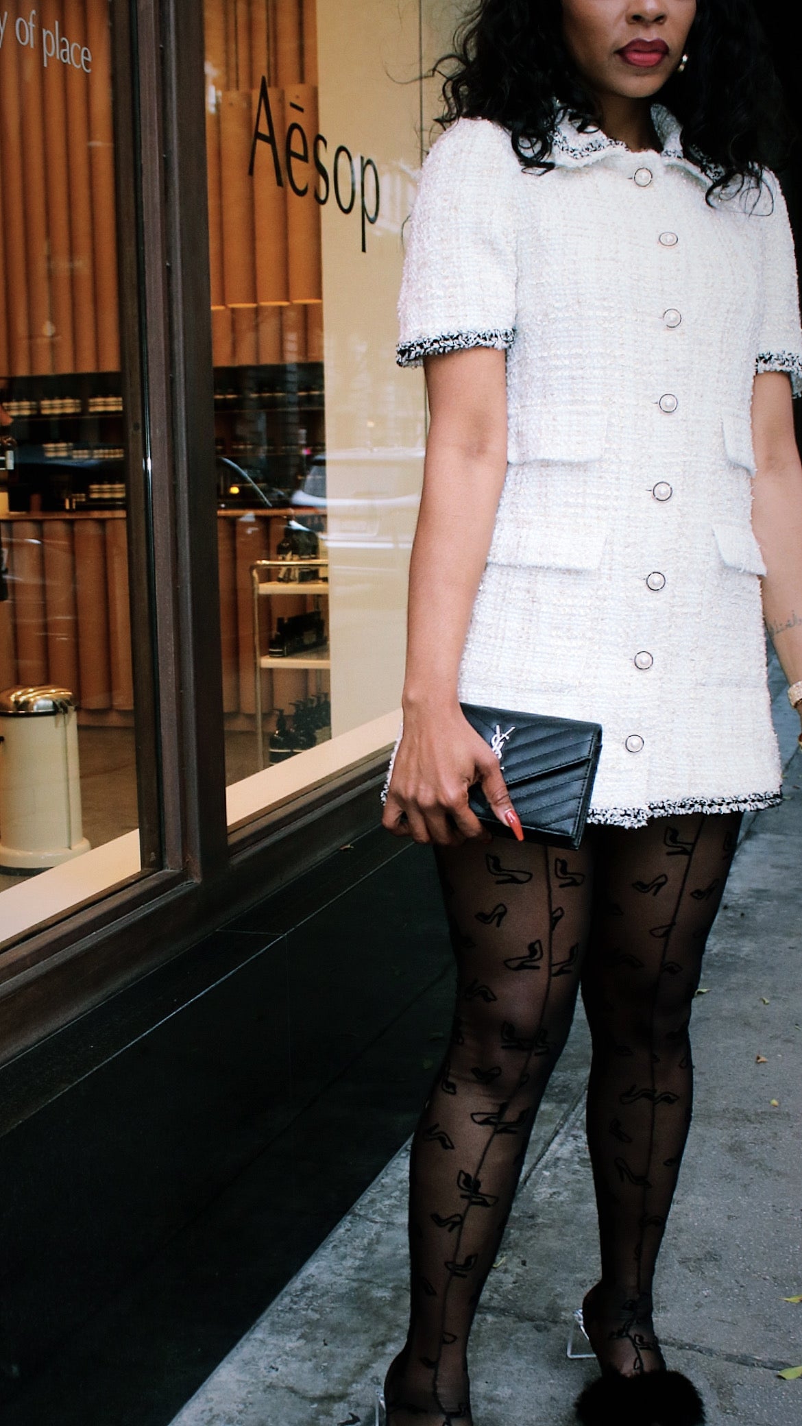Chanelli | Tweed Dress Coat