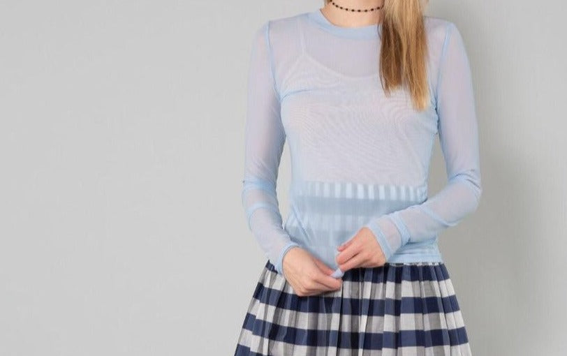 KIMI | MESH LONG SLEEVE TOP