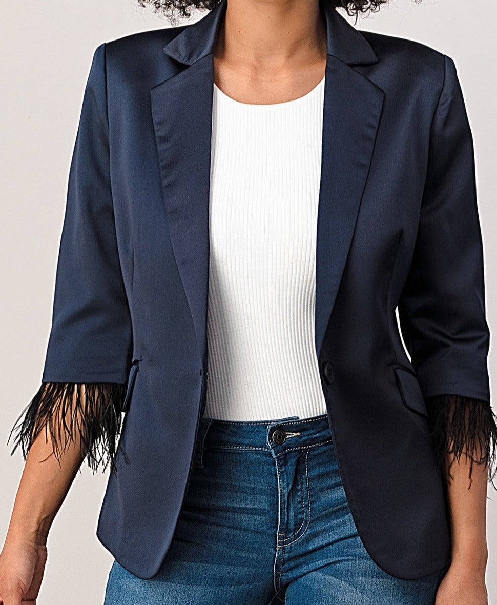 TEA' TIME | NAVY BLAZER