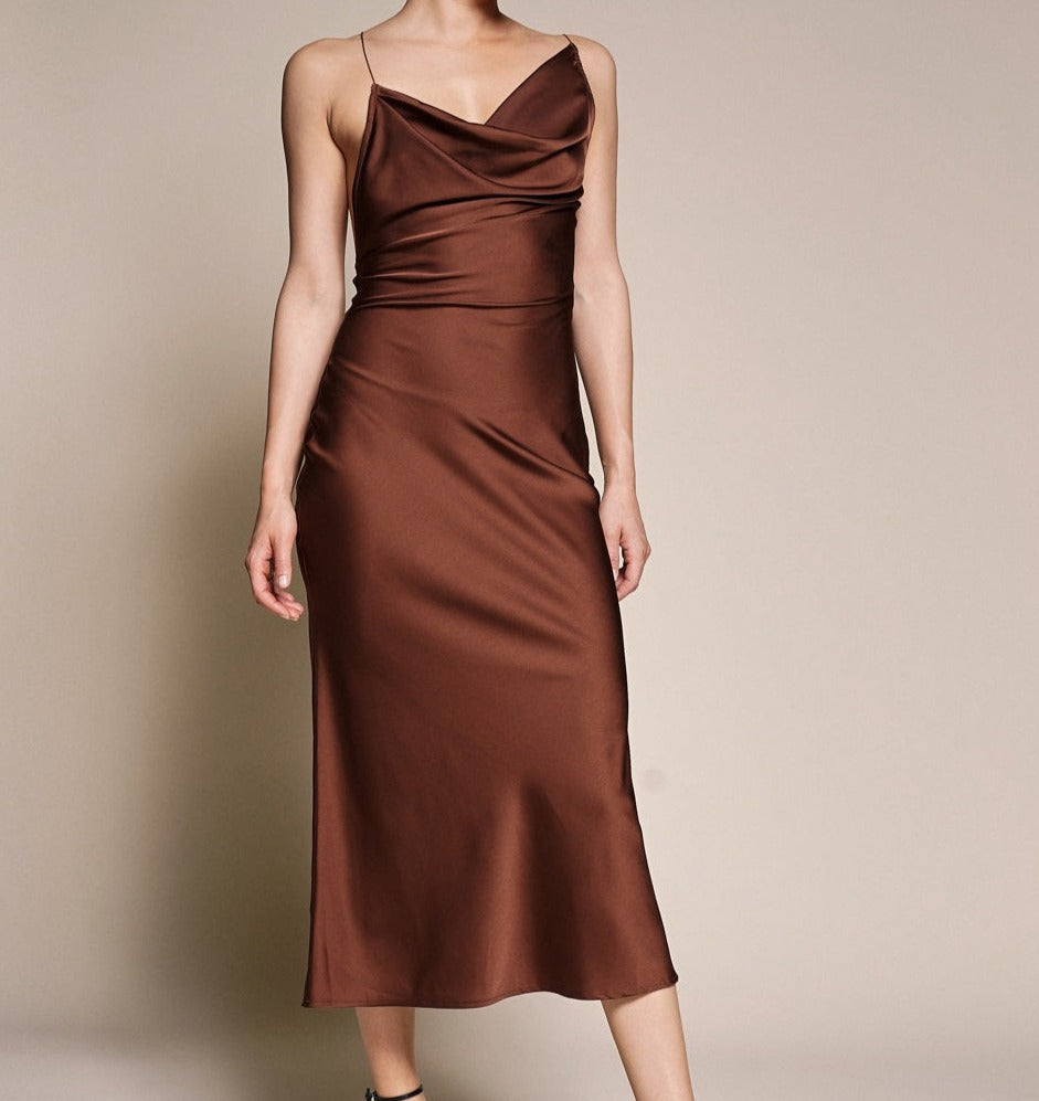 BACKLESS LBD | SLIP DRESS