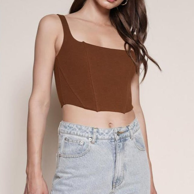 CAMIS | CORSET CROP TANK