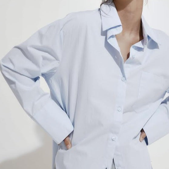 BLUE Weekend | Oversize Button Up