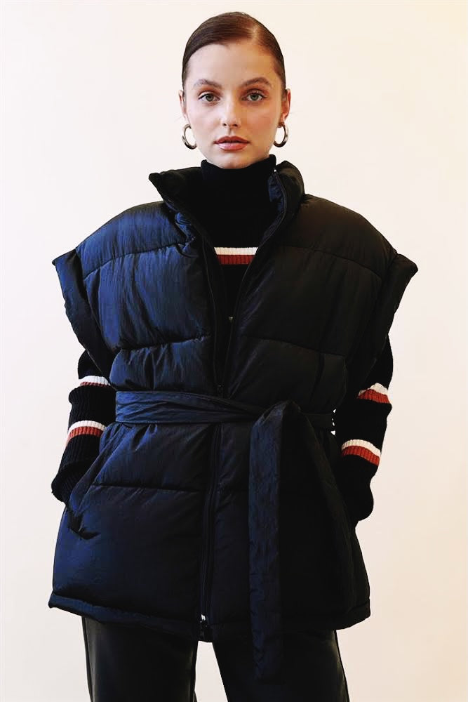 Chie | Puffer Vest Black