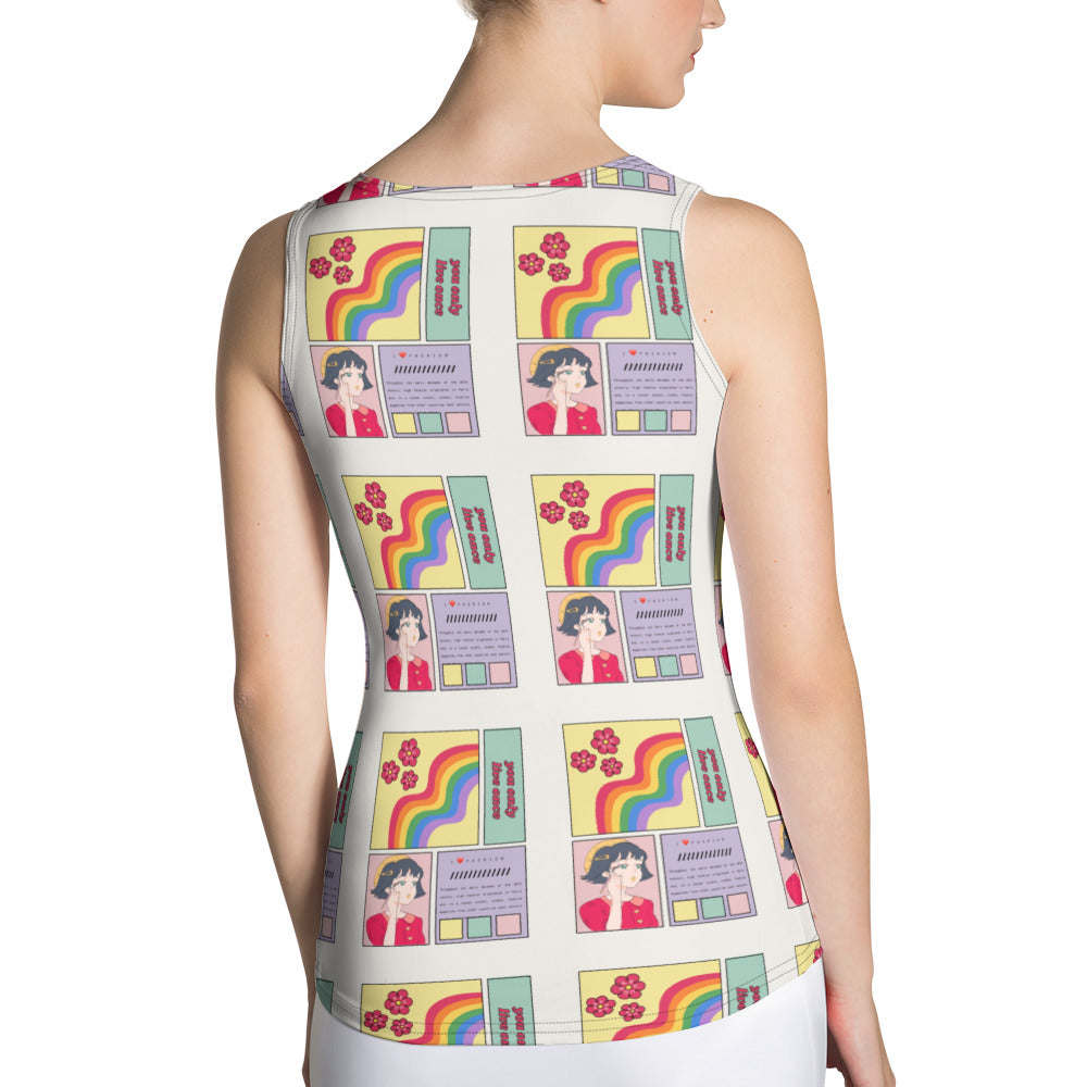 Anime Fitted Tank