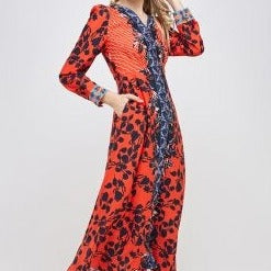 STEPHANIE | PRINTED MIDI DRESS