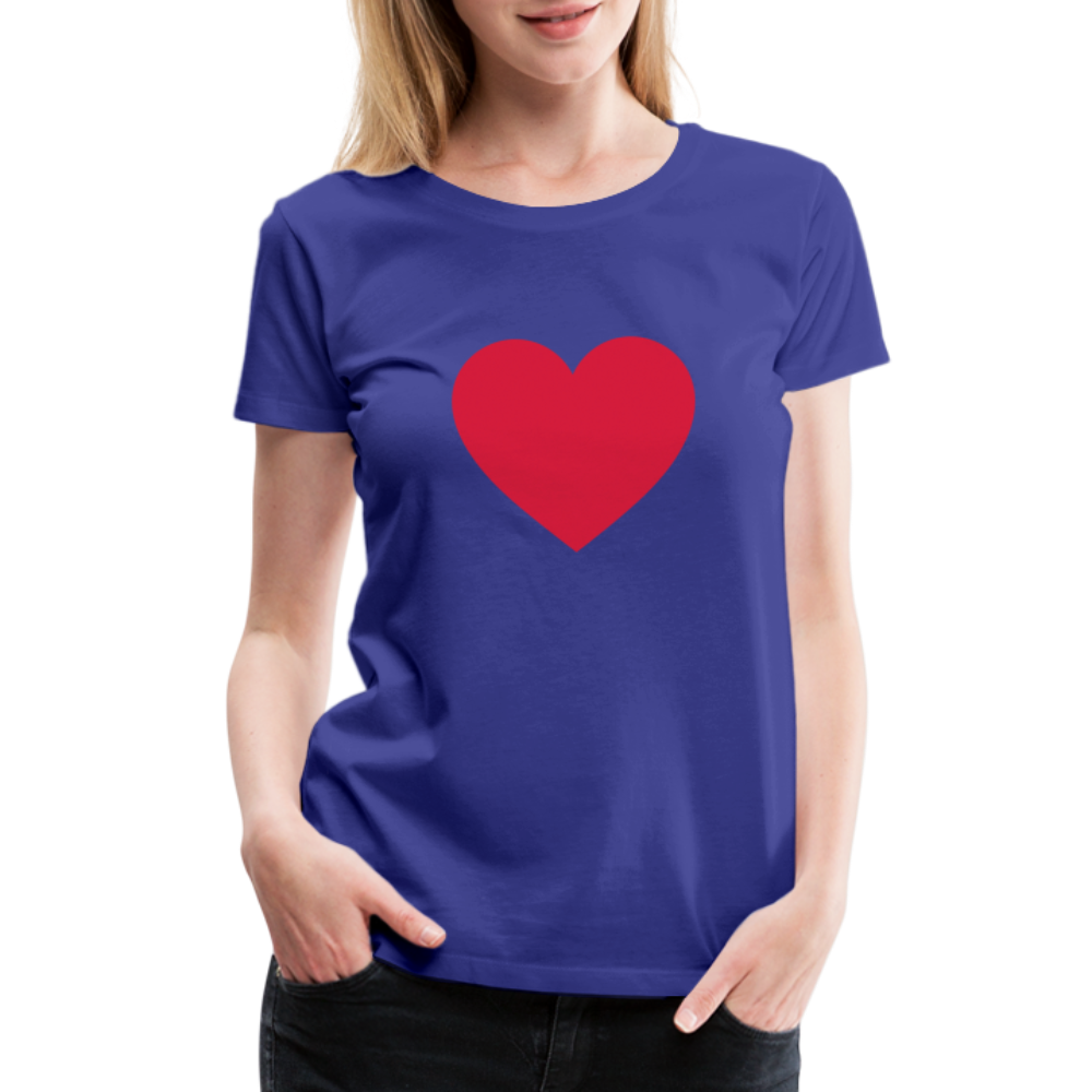 Heart T - royal blue