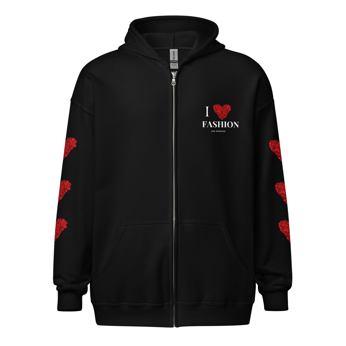 Rose Heart | zip hoodie