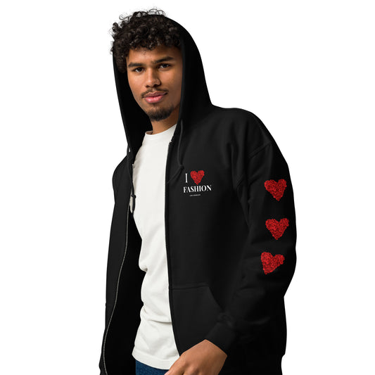 Rose Heart | zip hoodie