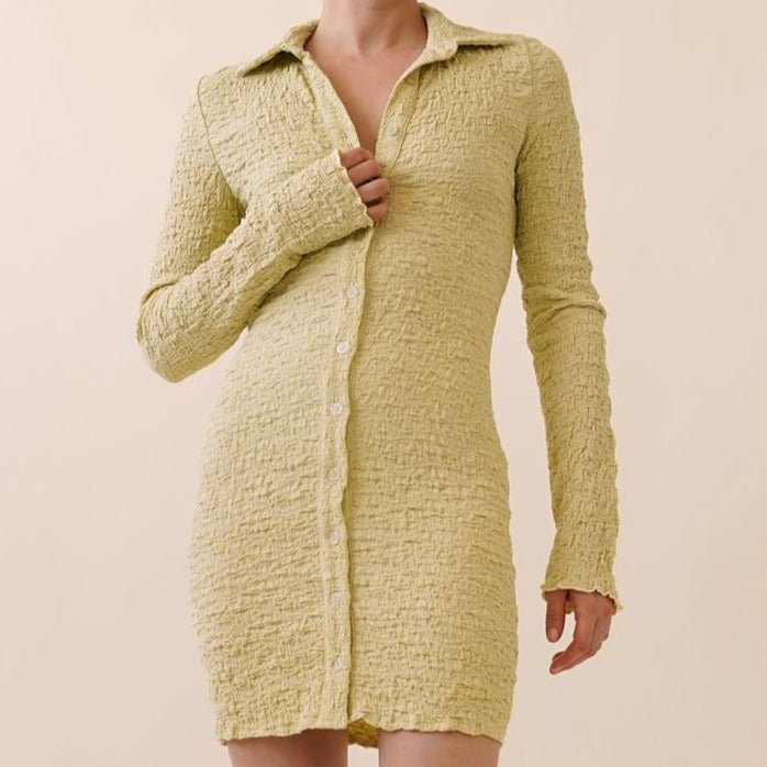 Lime Sorbet | Long sleeve Mini Dress