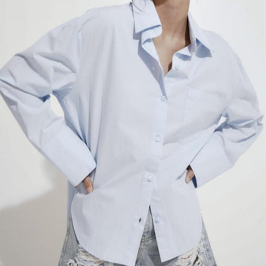 BLUE Weekend | Oversize Button Up