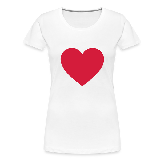 Heart T - white