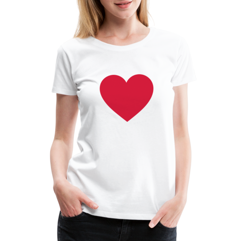 Heart T - white