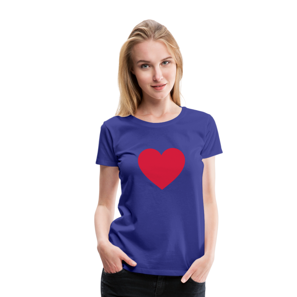 Heart T - royal blue