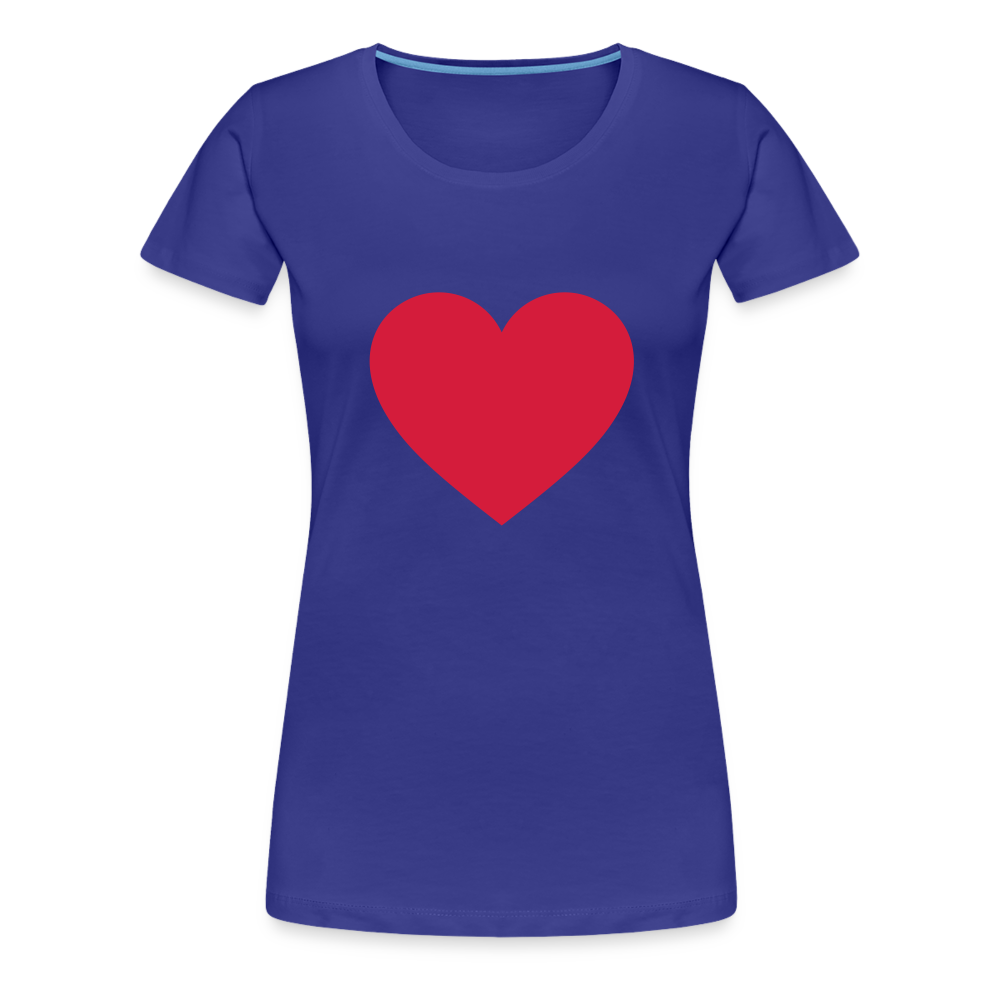Heart T - royal blue