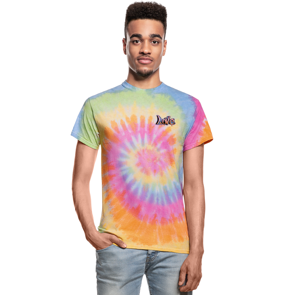 Love Tie Dye T-Shirt - rainbow